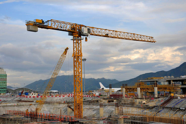 Baimai TC6015-PT125 8T flat top tower crane in Sourth Africa